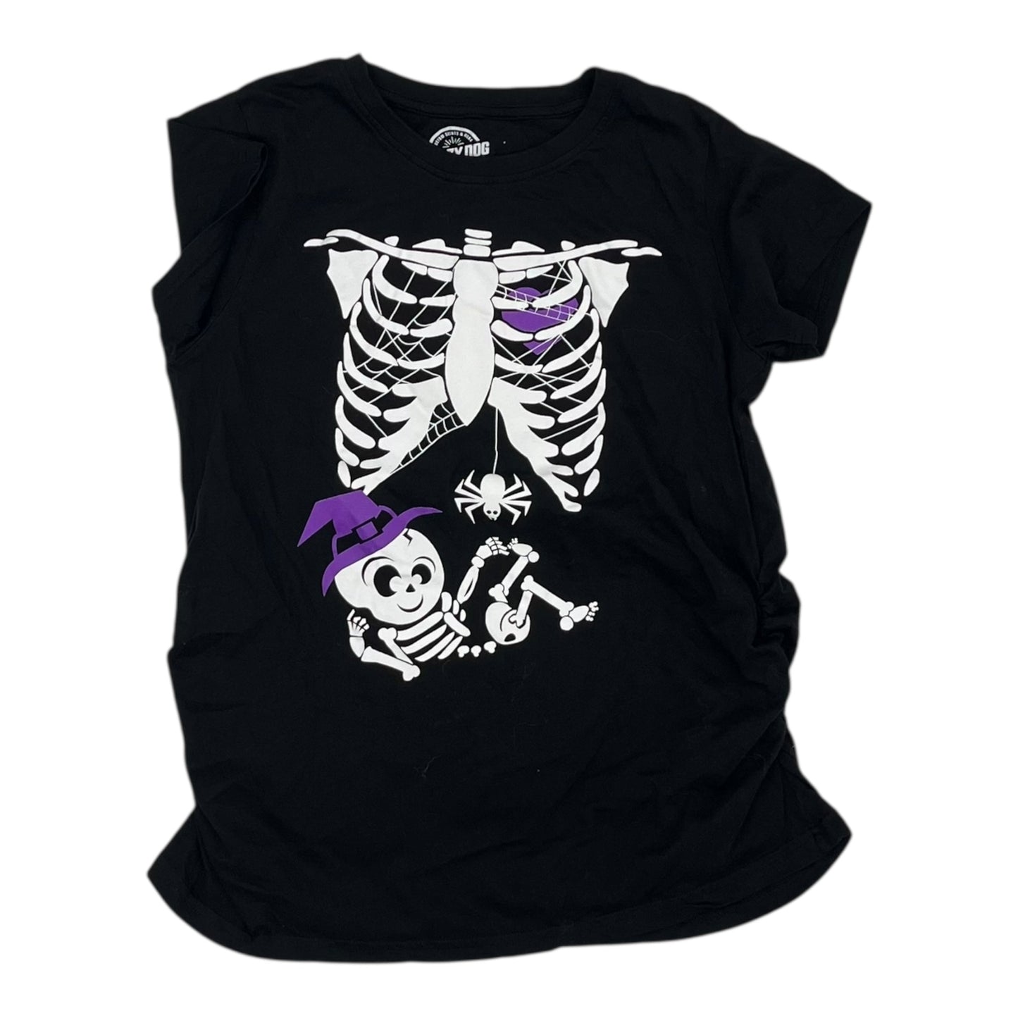 Mat Top Ss By Clothes Mentor In Black, Size:M