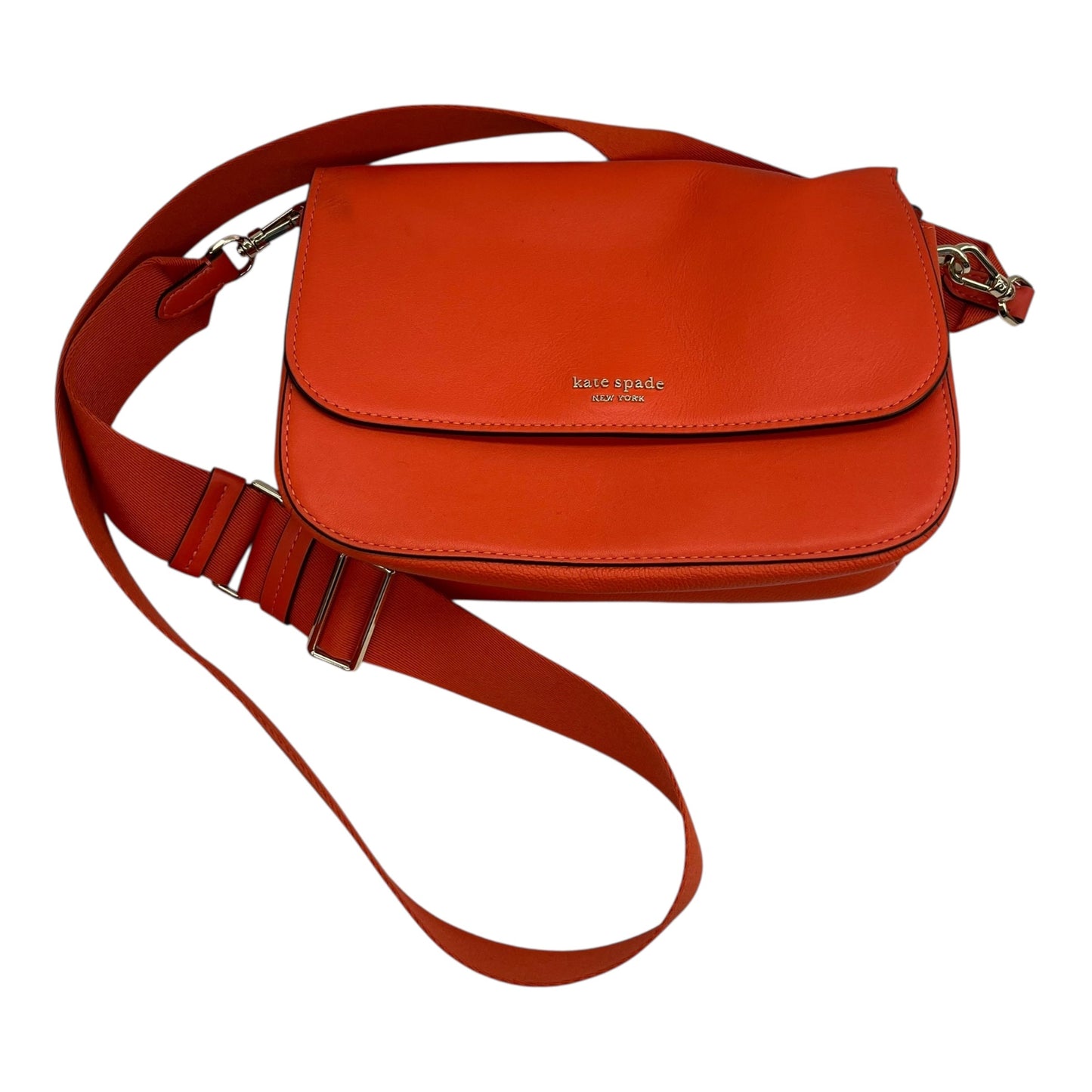 Crossbody Designer By Kate Spade In Orange, Size:Small