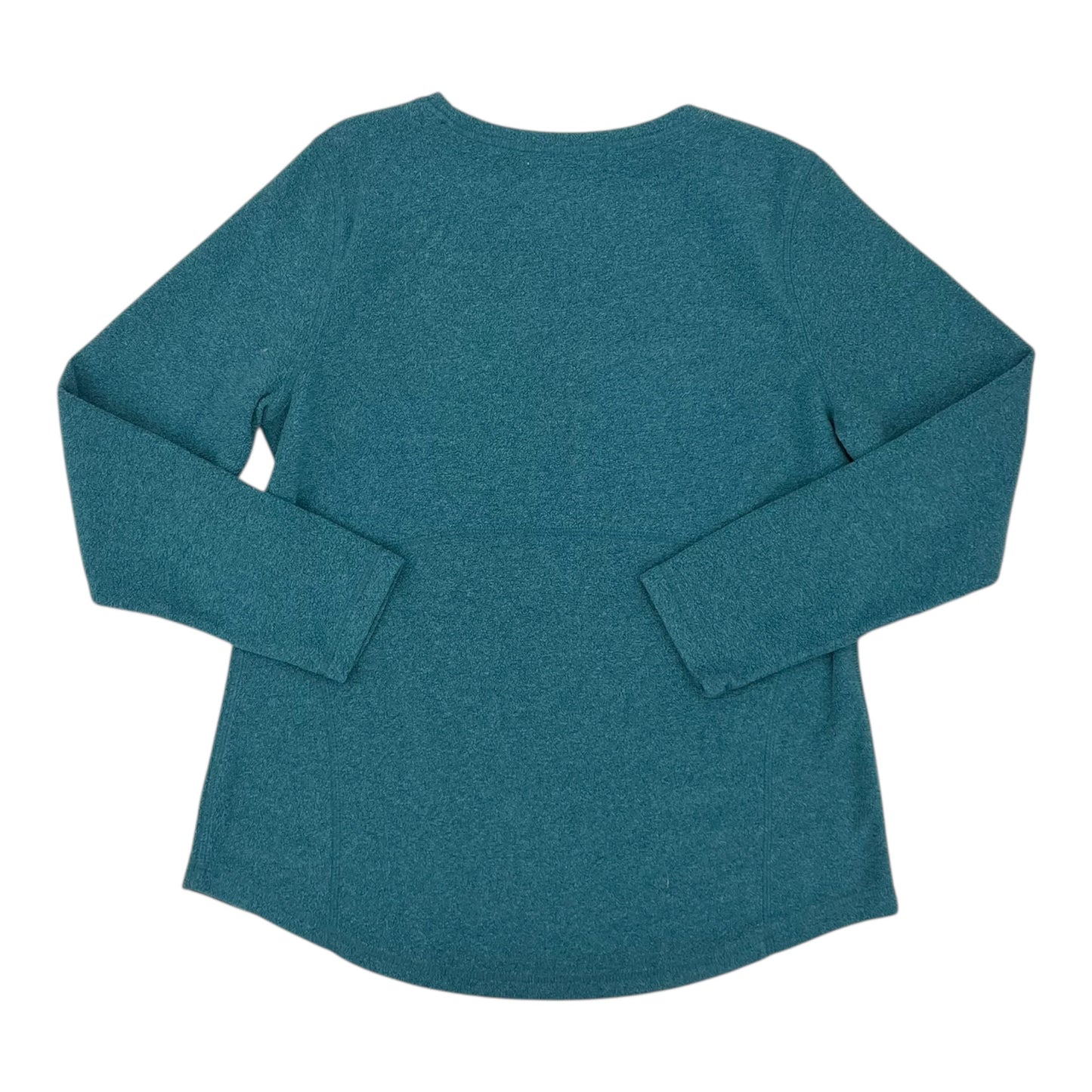Athletic Top Ls Crewneck By Tek Gear In Teal, Size:L