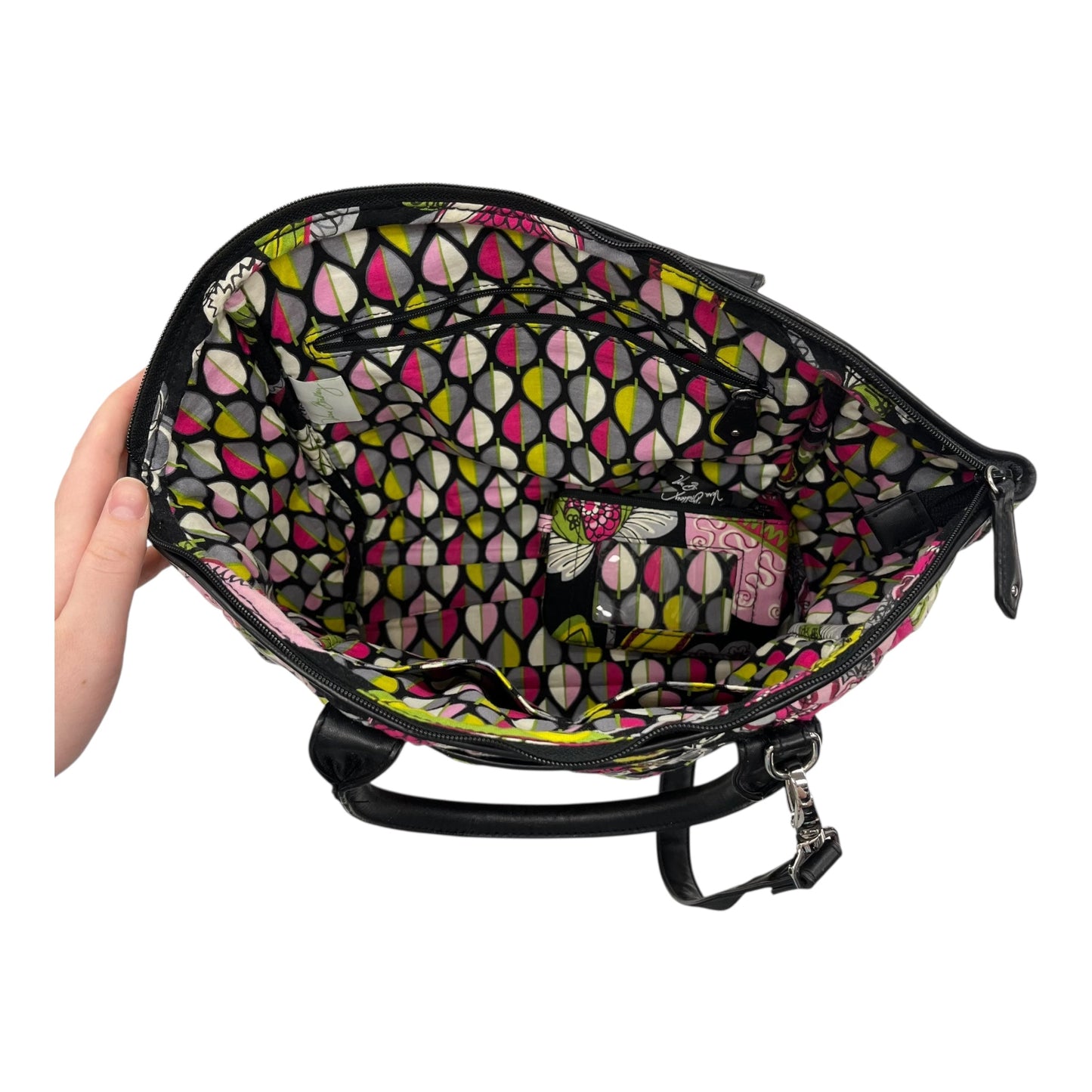 Handbag By Vera Bradley In Black, Size:Medium