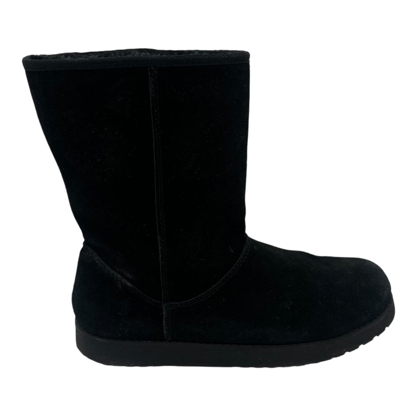 BOOTS MID-CALF FLATS by CLOTHES MENTOR in BLACK, Size:8