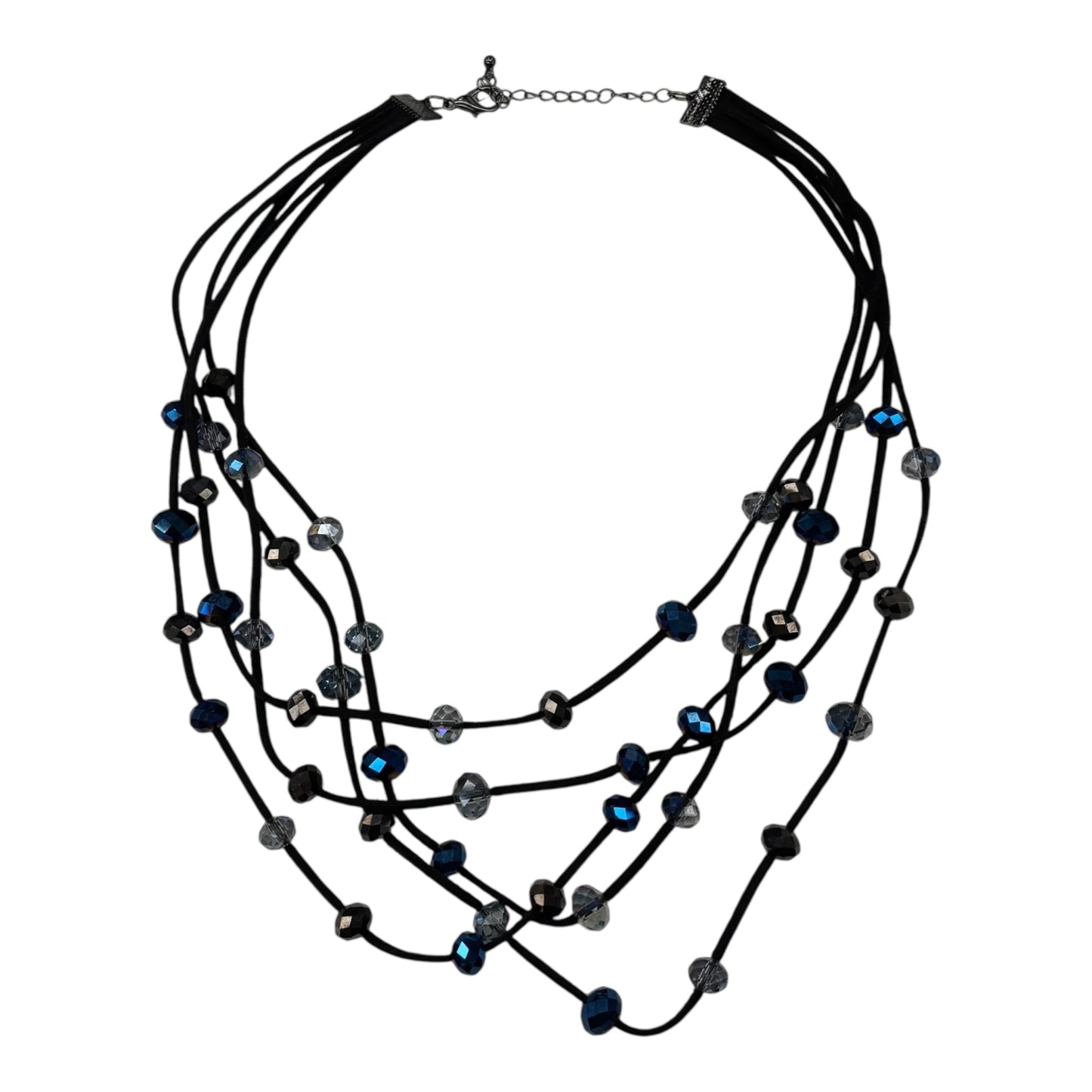 NECKLACE LAYERED by CLOTHES MENTOR In BLACK & BLUE