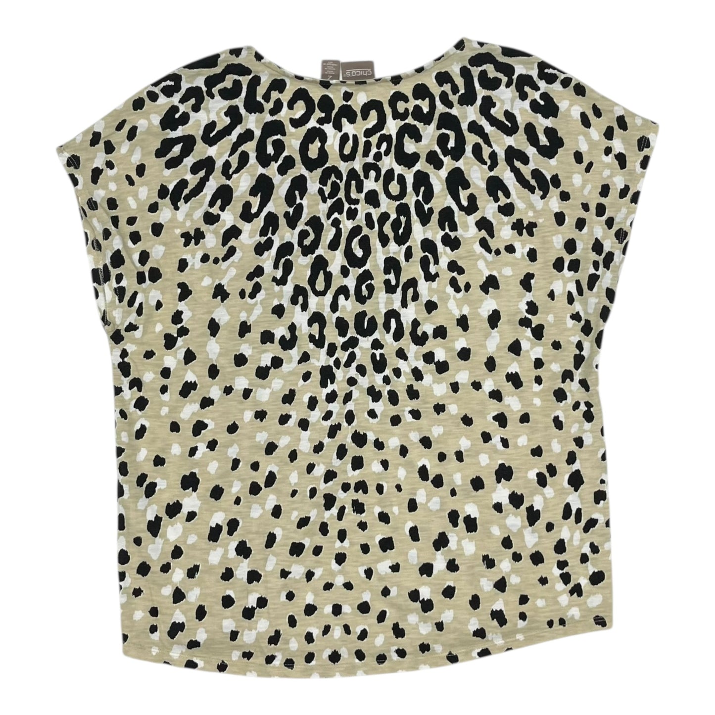 Top Ss By Chicos In Animal Print, Size:L