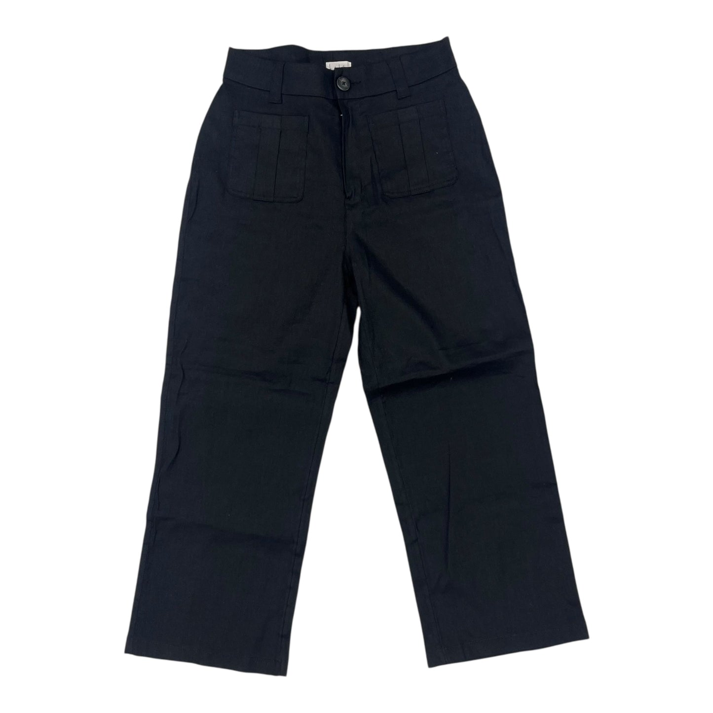 Pants Linen By Nicole Miller In Black, Size:8