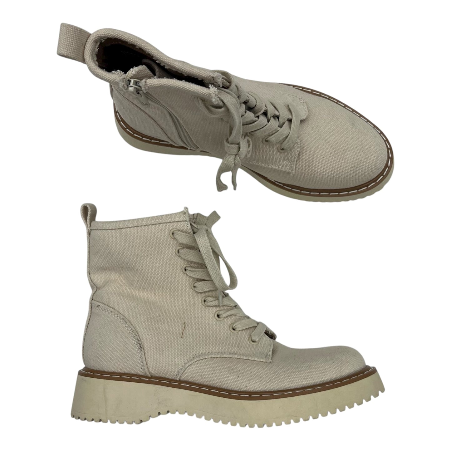 Boots Ankle Flats By Madden Girl In Tan, Size:6