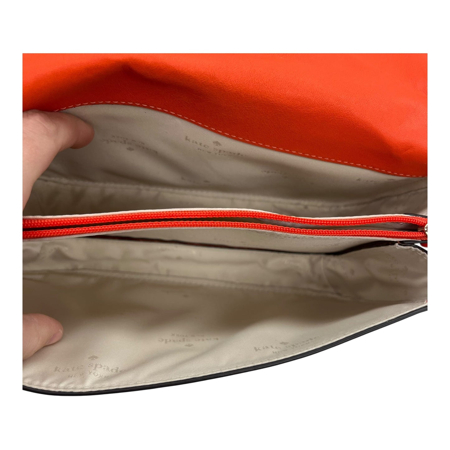 Crossbody Designer By Kate Spade In Orange, Size:Small