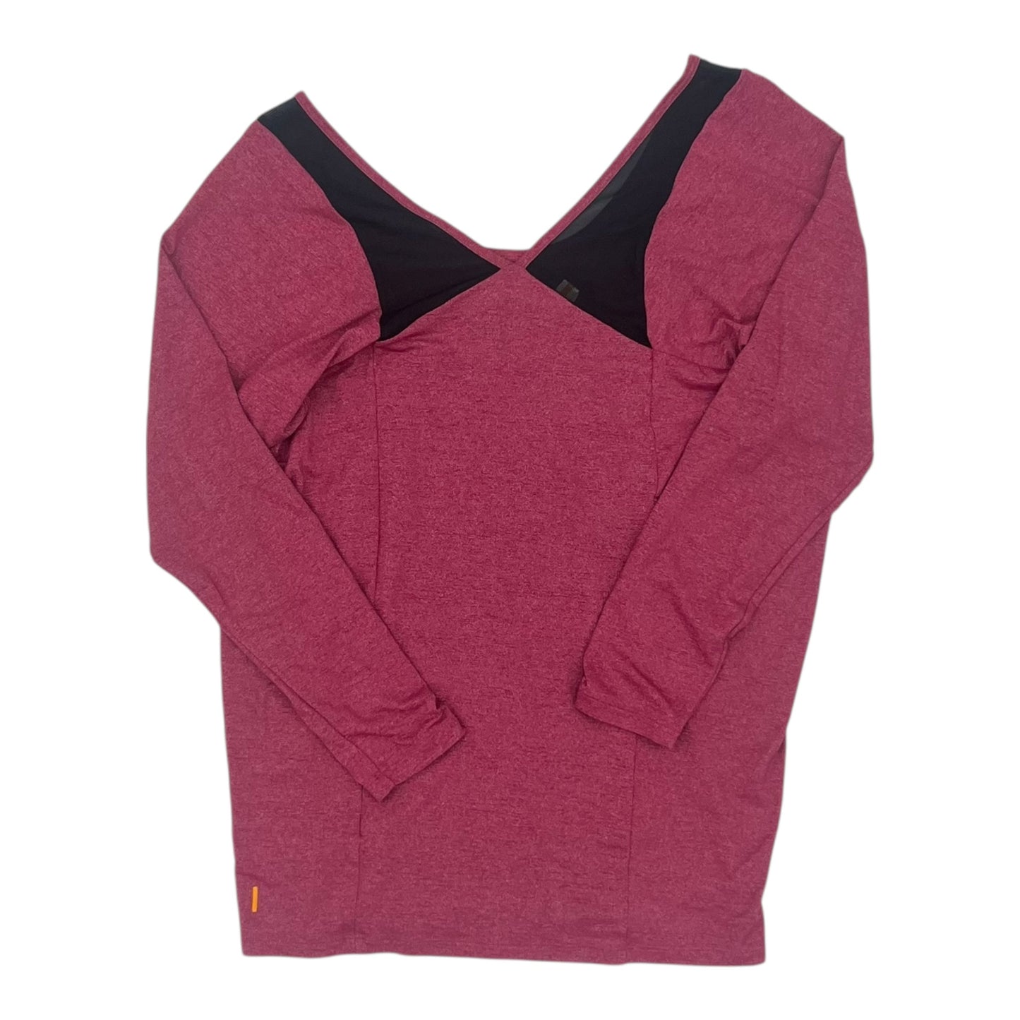 Athletic Top Ls Collar By Lucy In Red, Size:M