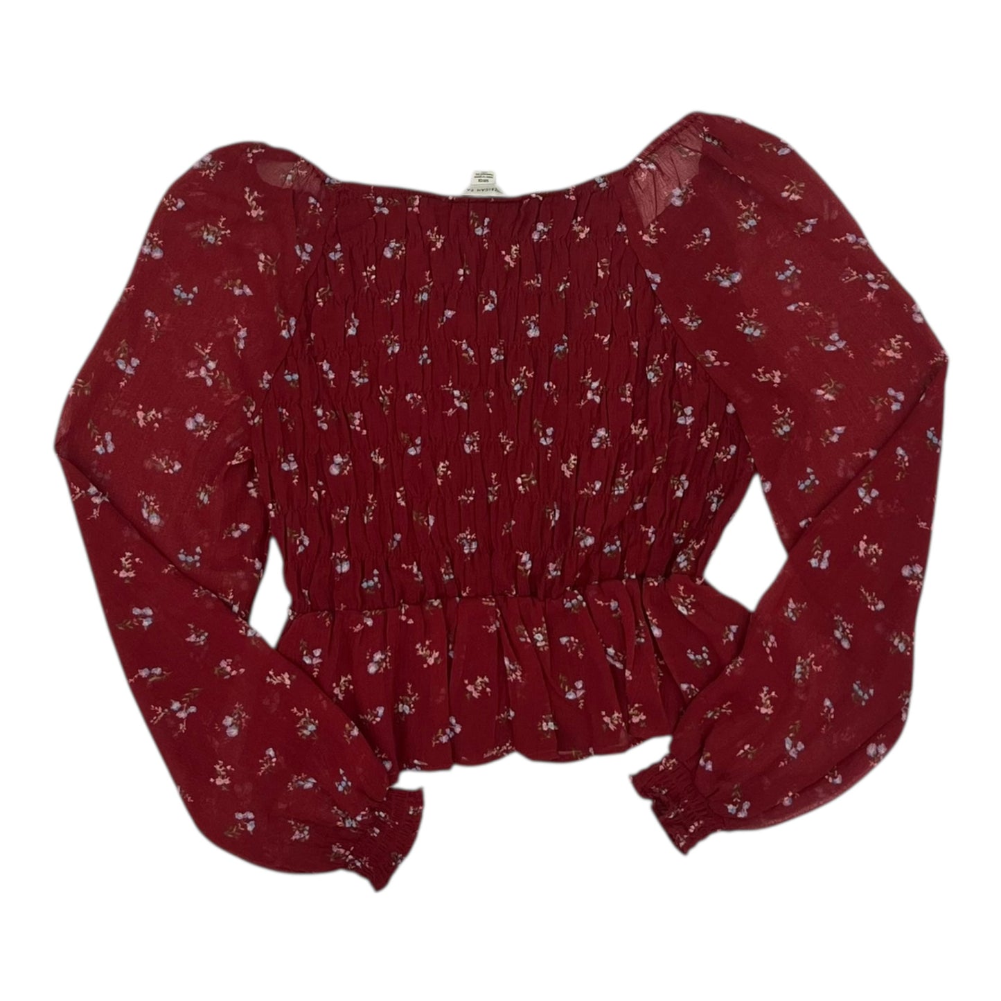 Blouse Ls By American Eagle In Red, Size:S