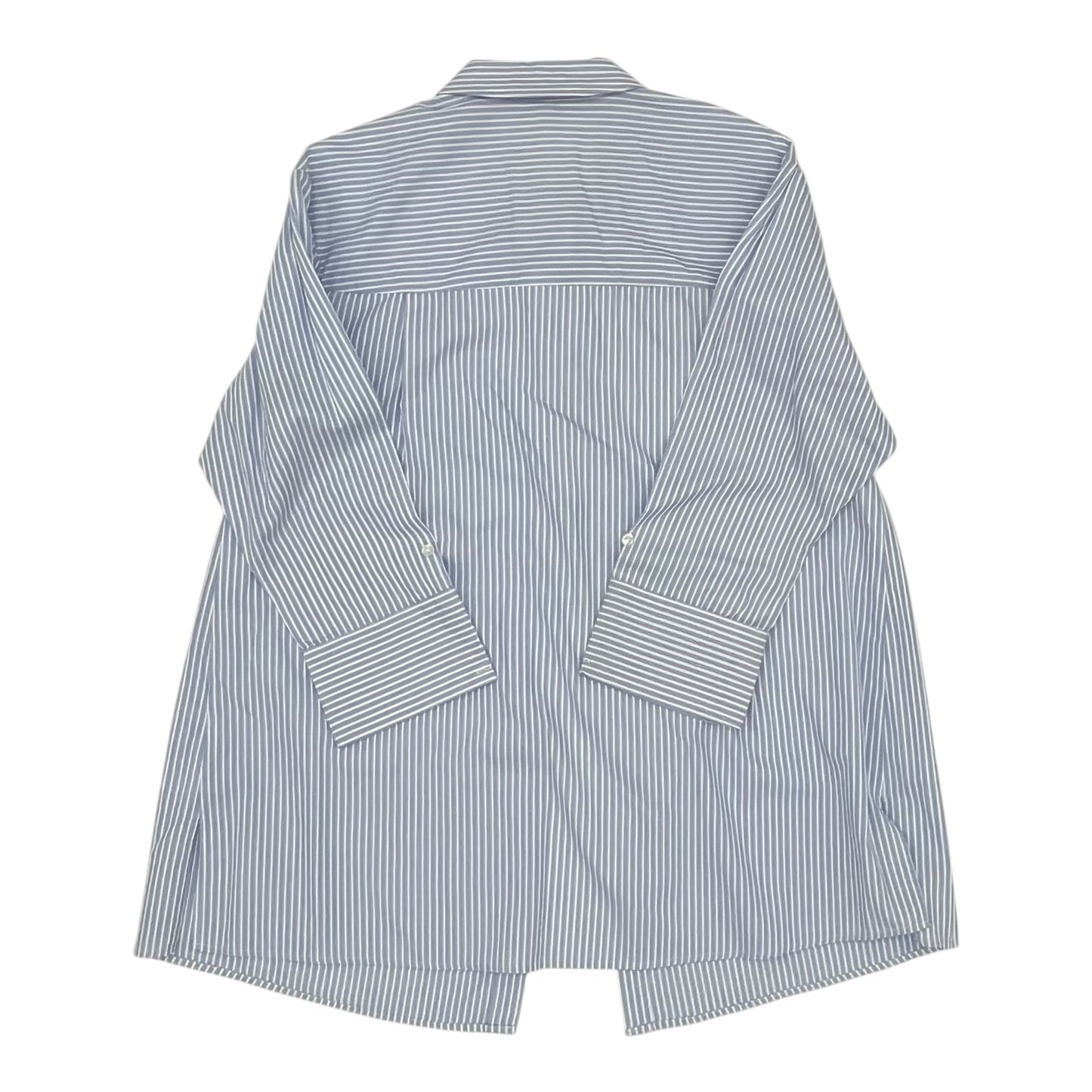 Top Ls By Dr2 In Blue & Cream, Size:1X