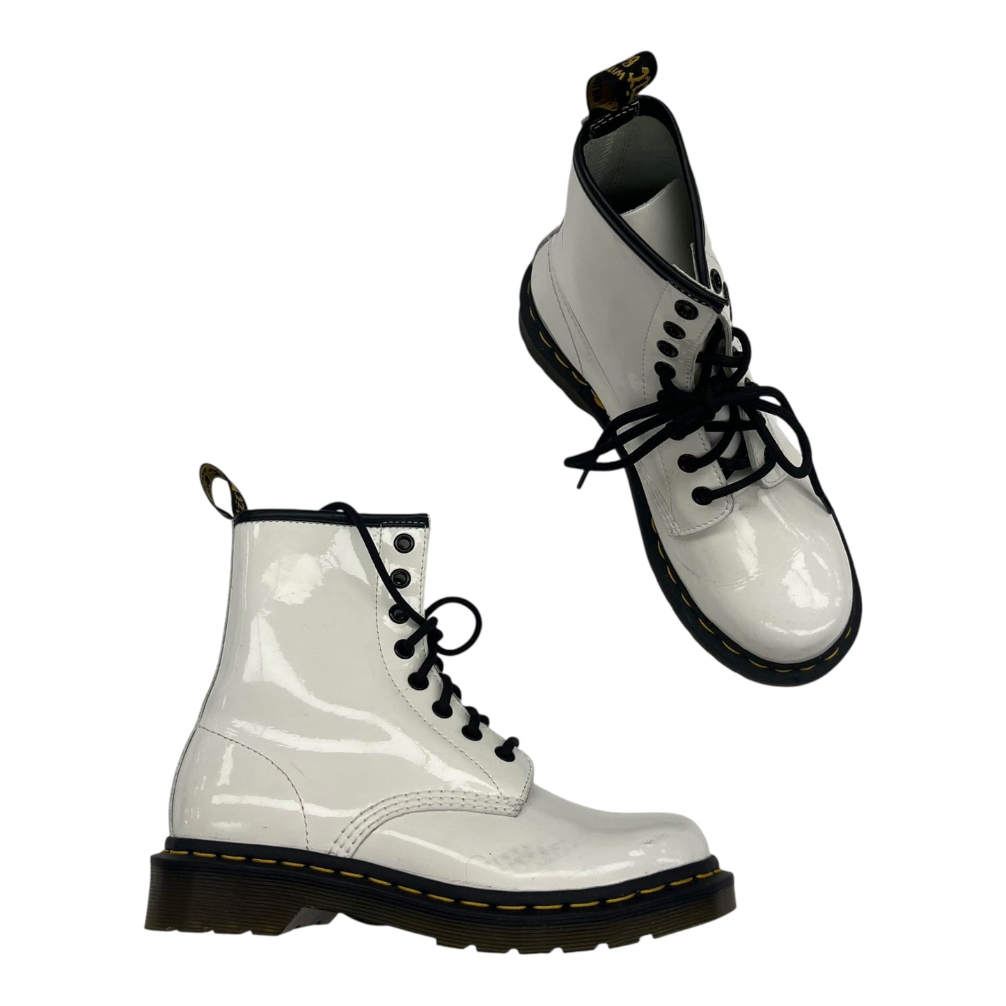 Boots Combat By Dr Martens In White, Size:6