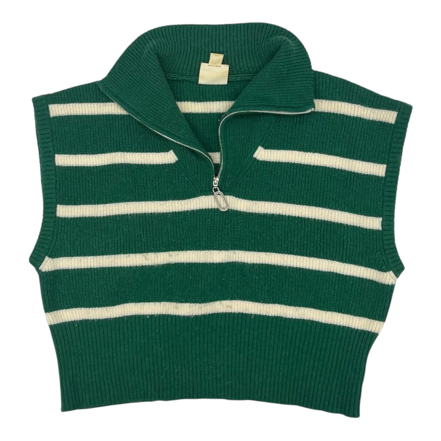 Vest Sweater By Maeve In Green, Size:Osfm