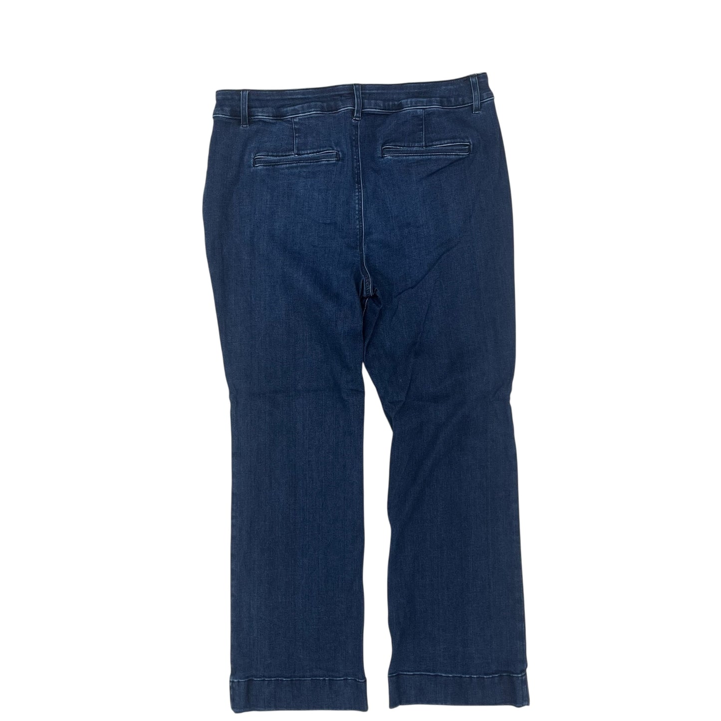 Jeans Flared By Croft And Barrow In Blue Denim, Size:18