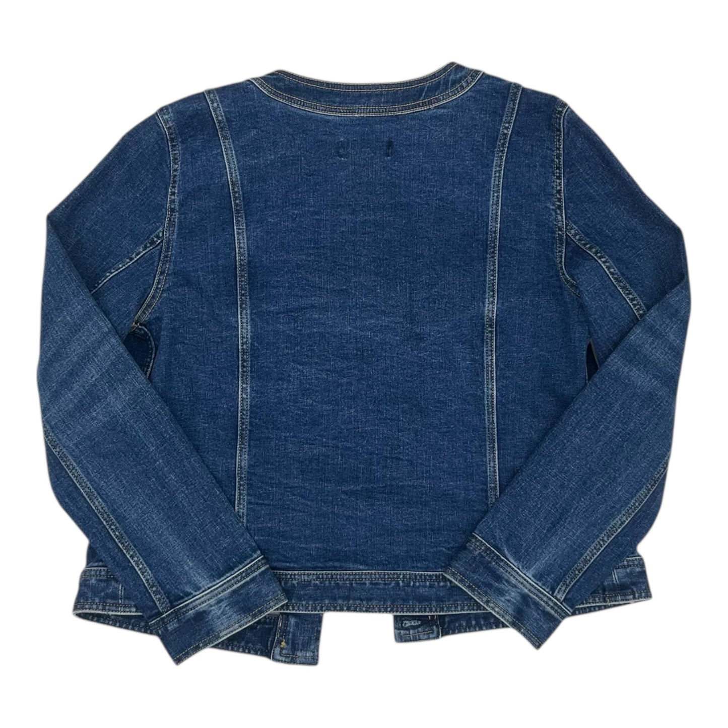 Jacket Denim By Talbots In Blue Denim, Size:L