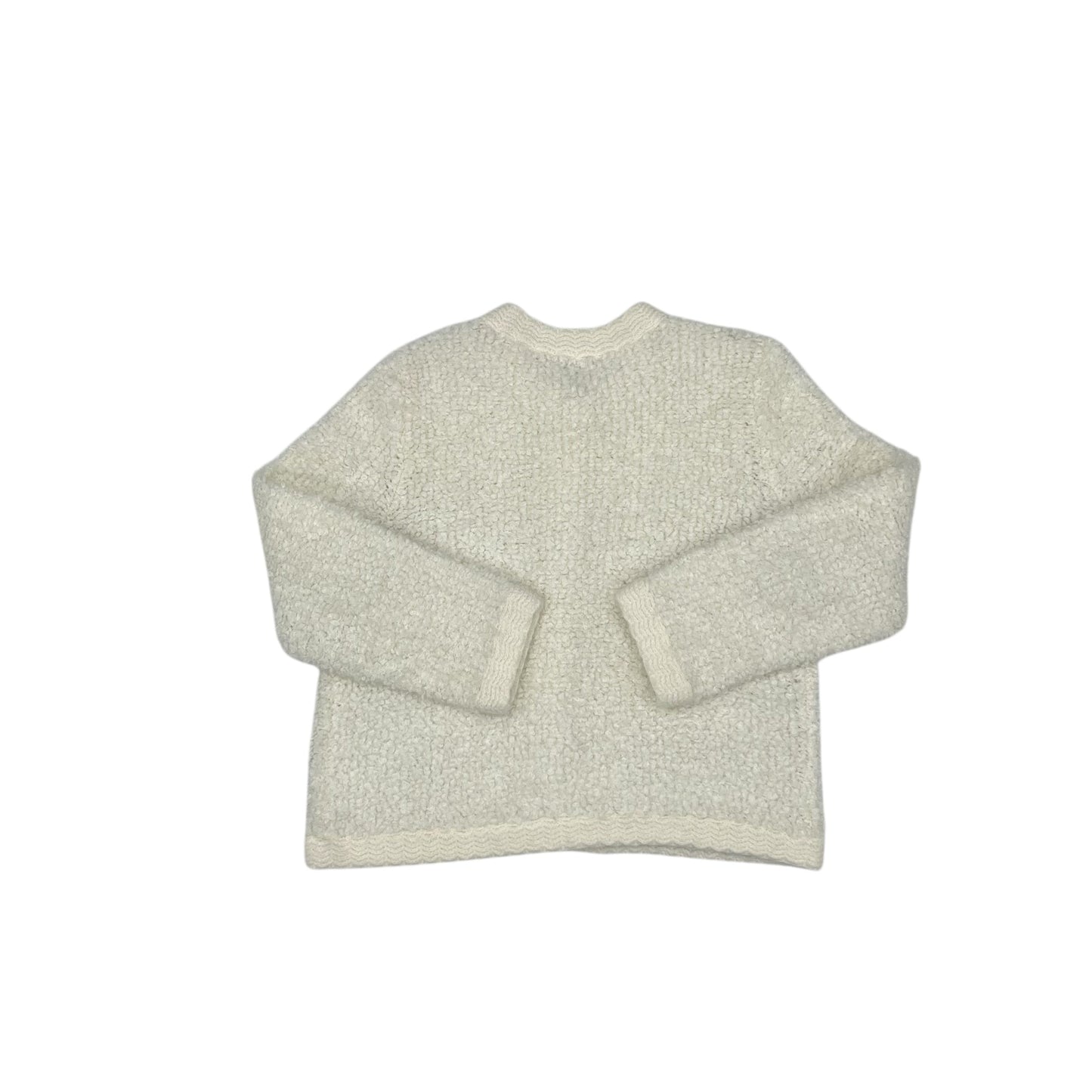 Sweater Cardigan By Talbots In Cream, Size:Lp