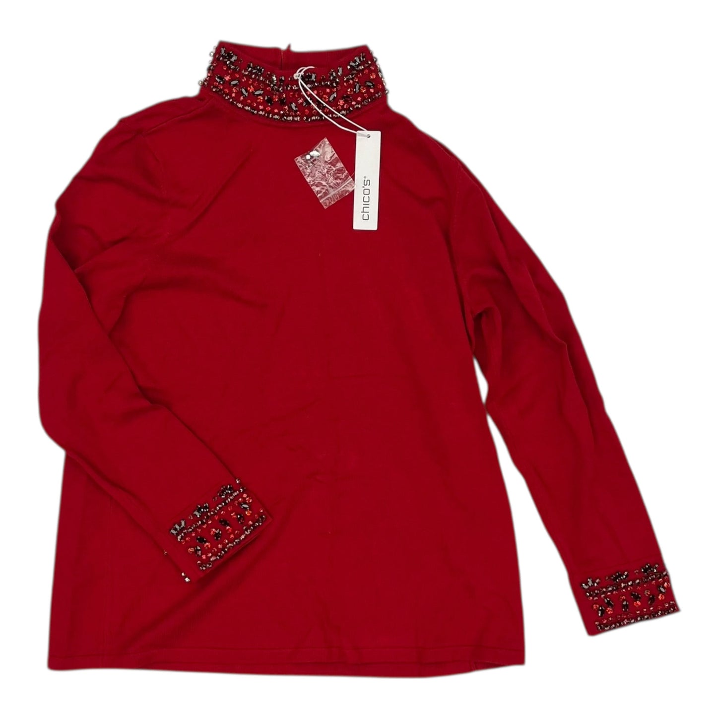 Sweater By Chicos In Red, Size:M