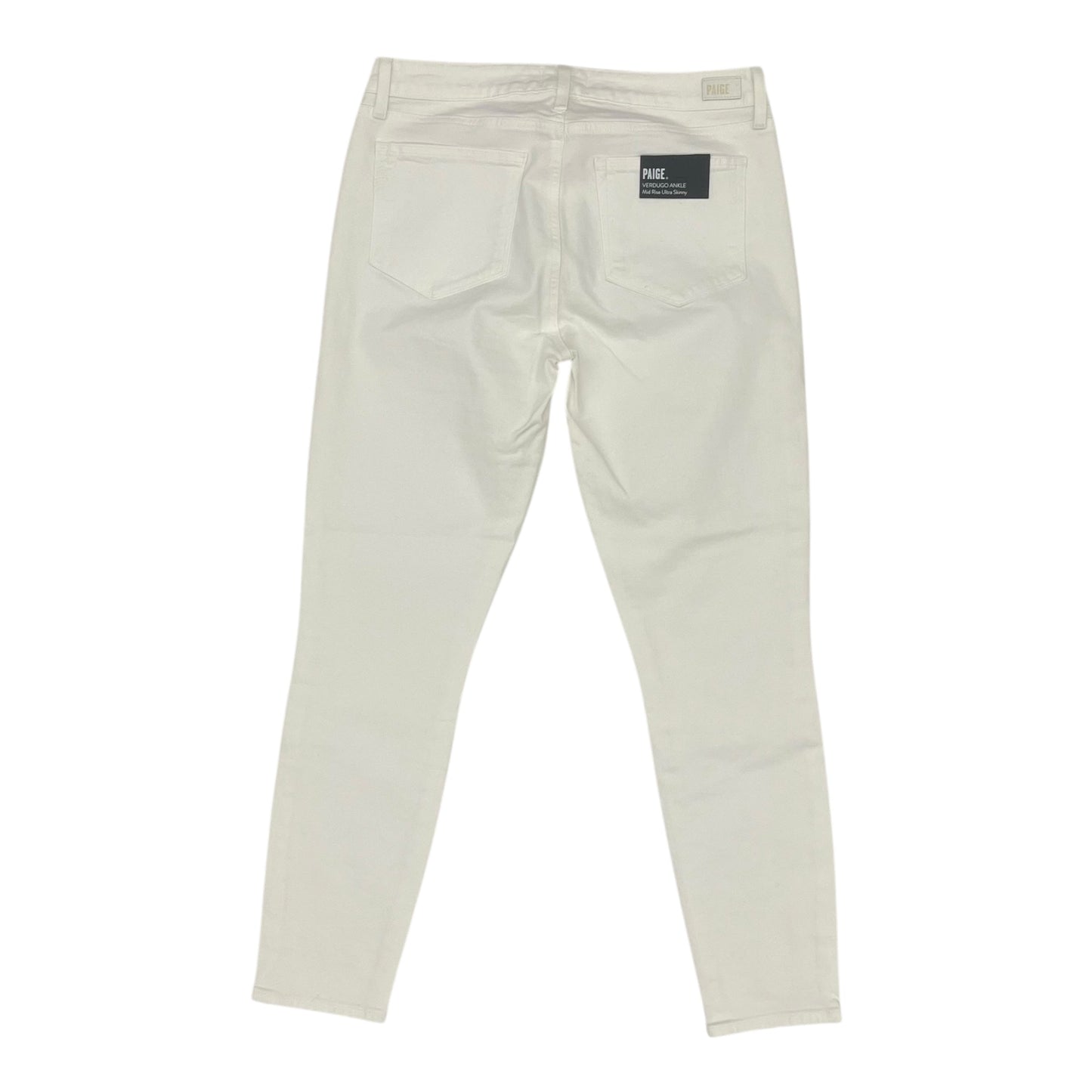 Jeans Skinny By Paige In White Denim, Size:10