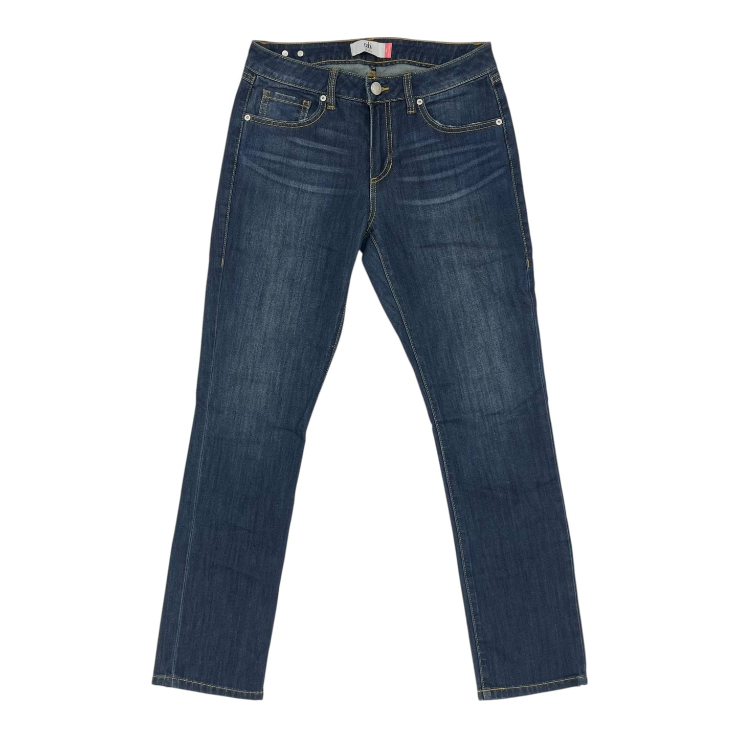 Jeans Straight By Cabi In Blue Denim, Size:6