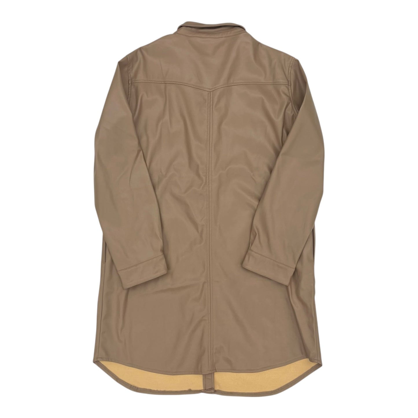 Jacket Shirt By Haptics In Brown, Size:M