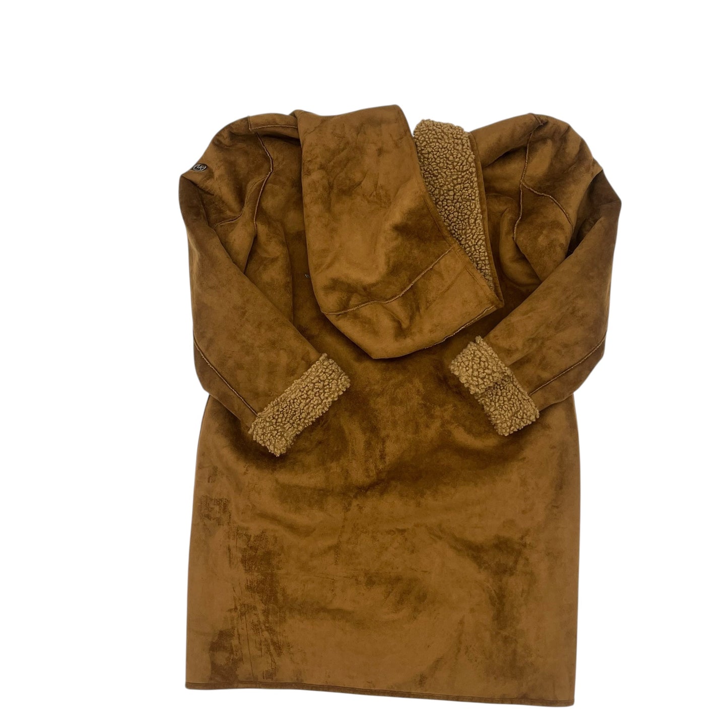 Coat Designer By Michael Kors In Brown, Size:L
