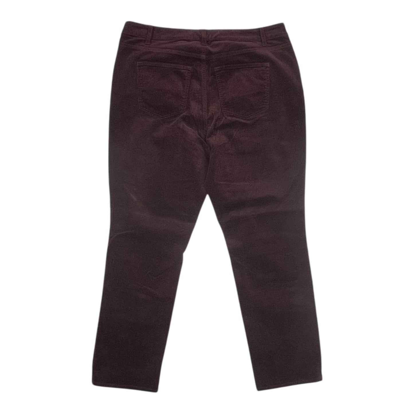 Pants Corduroy By Talbots In Maroon, Size:14P