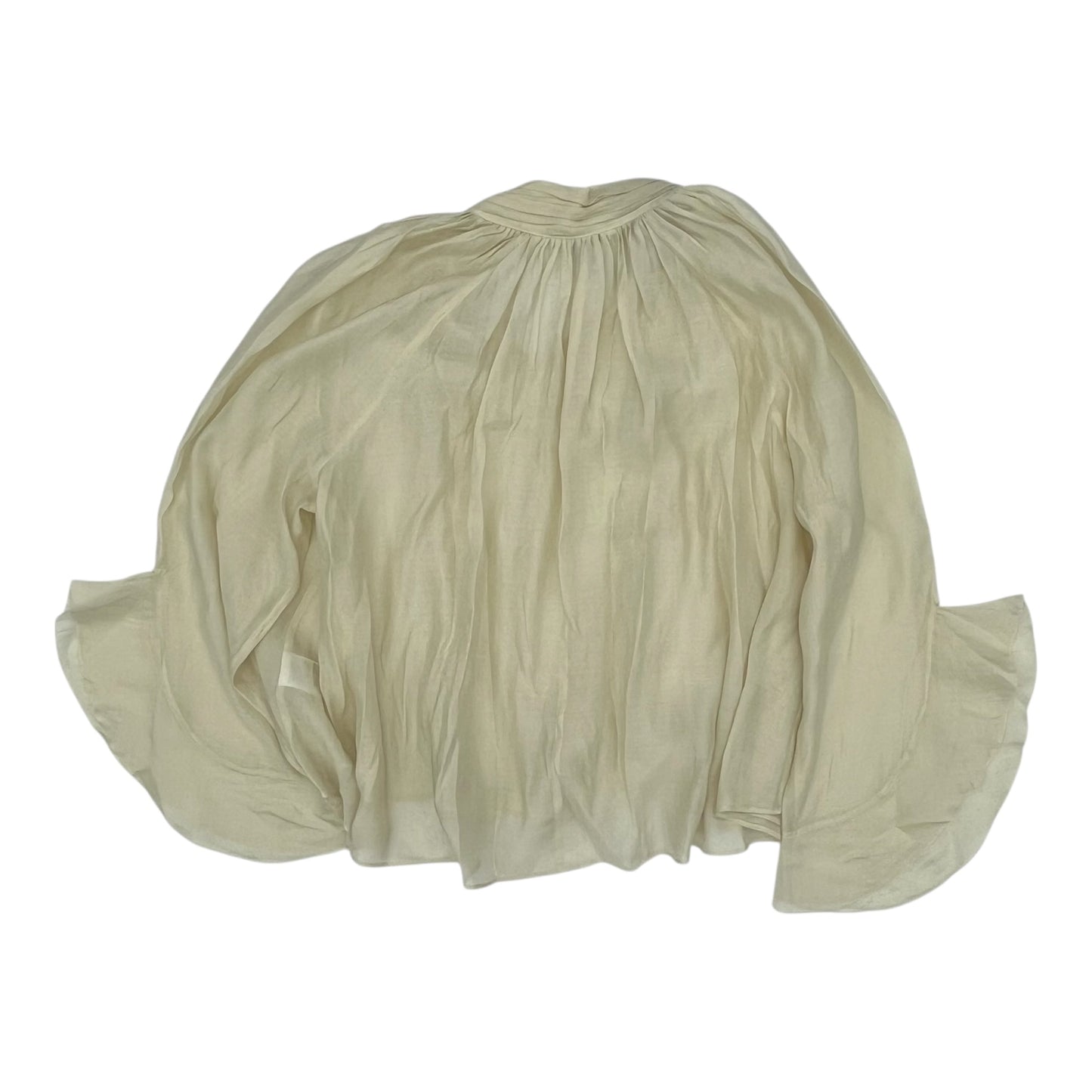 Blouse Ls By H&M In Cream, Size:L