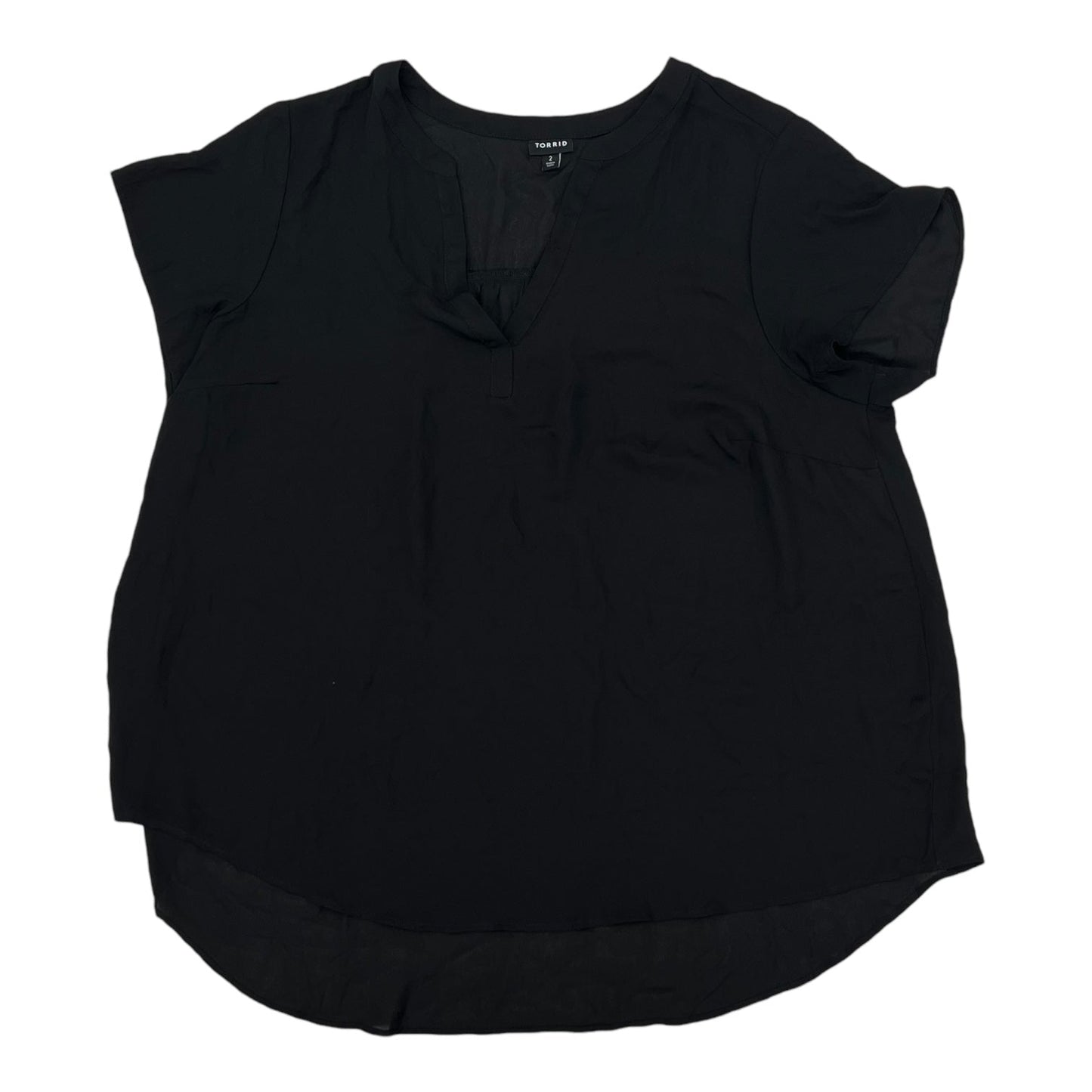 BLACK BLOUSE SS by TORRID Size:2X