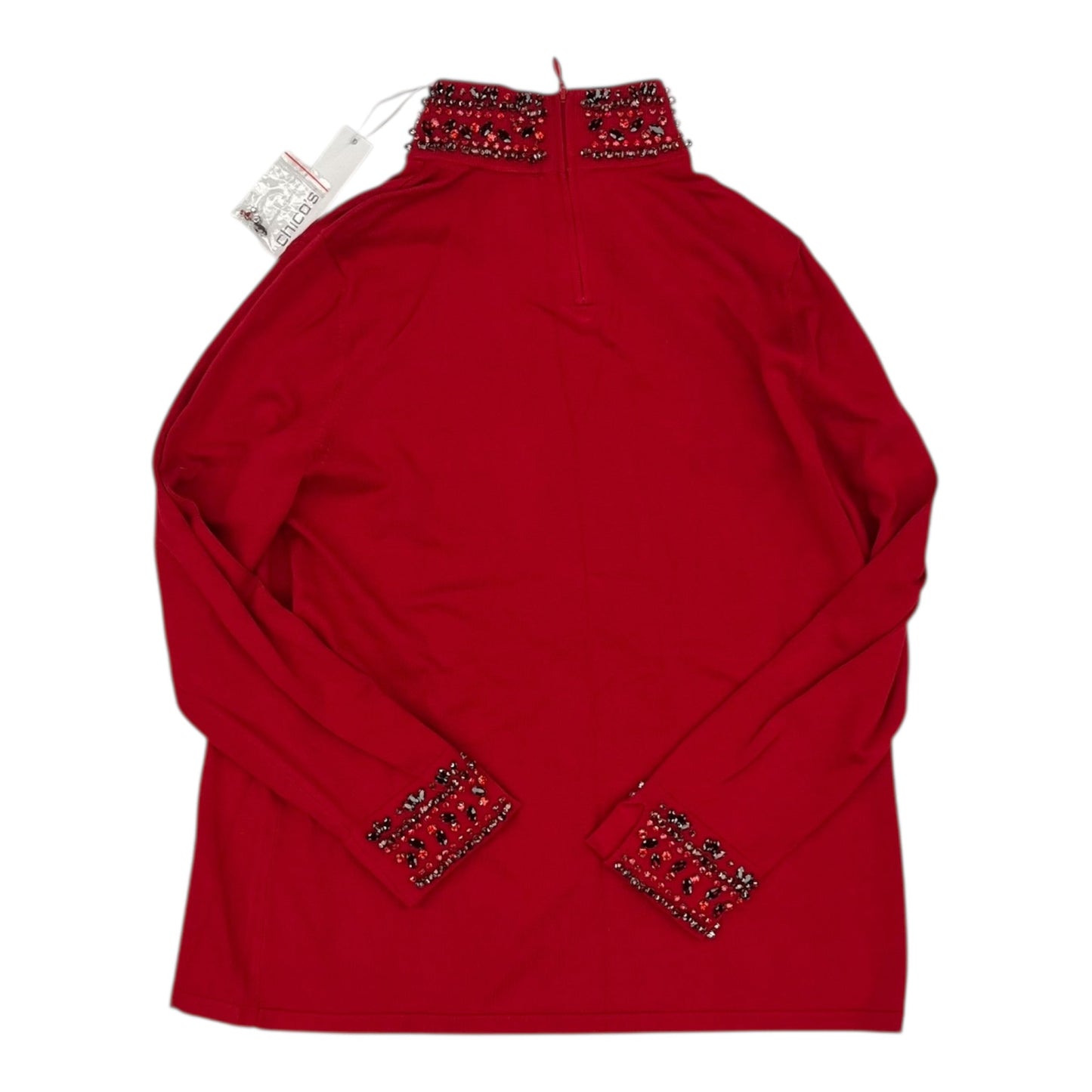 Sweater By Chicos In Red, Size:M