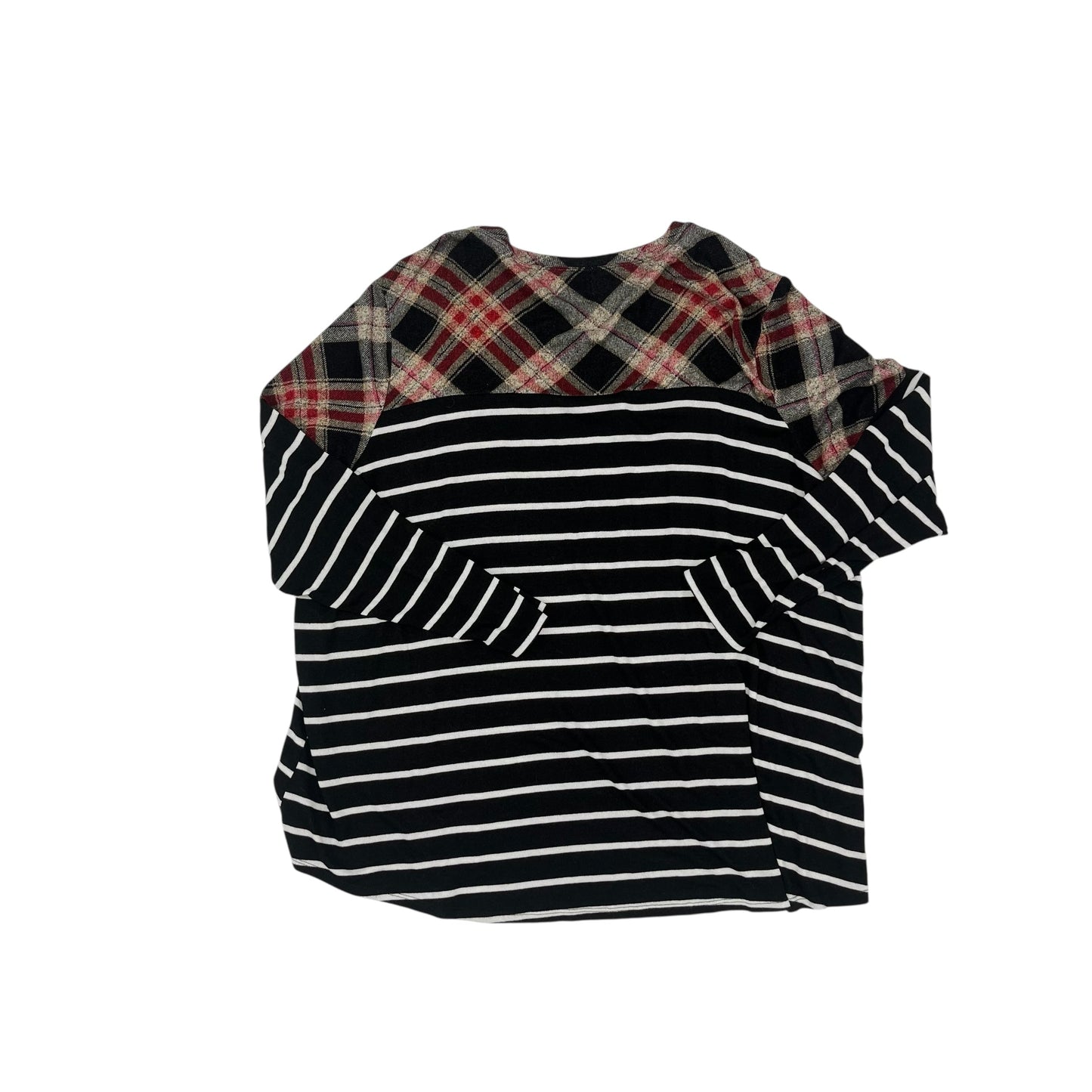 Top Ls By Maurices In Black & Red, Size:4X