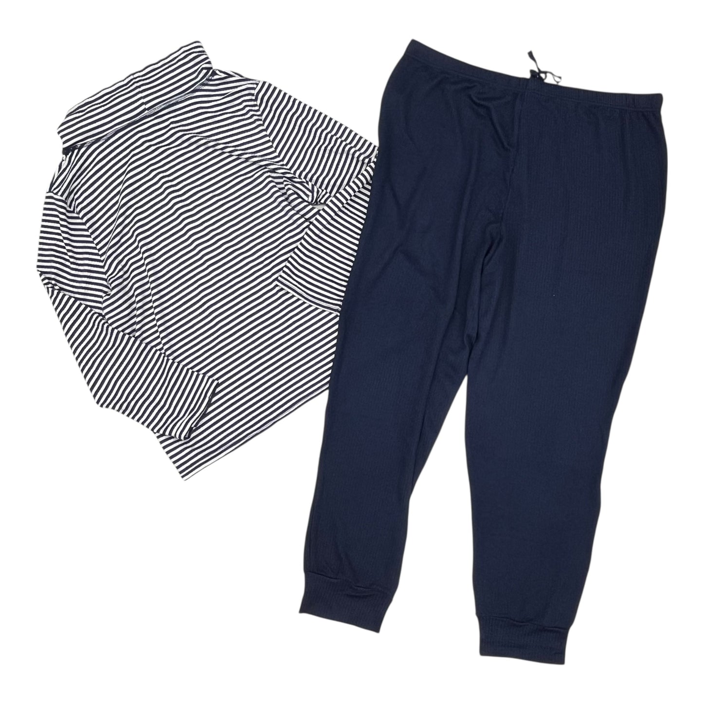 Lounge Set Pants By Nautica In Blue & White, Size:Xl