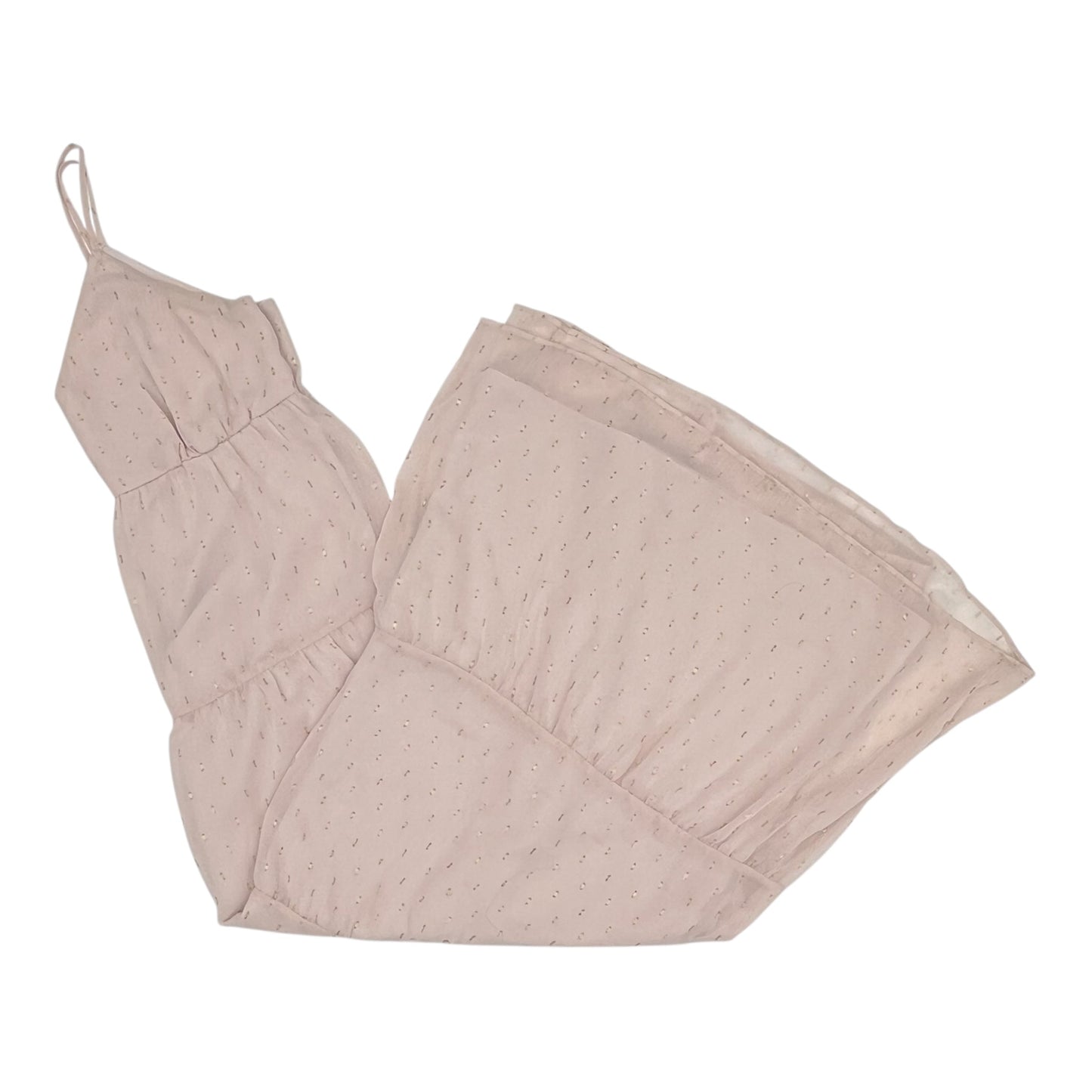 Dress Party Long By Express In Gold & Pink, Size:M