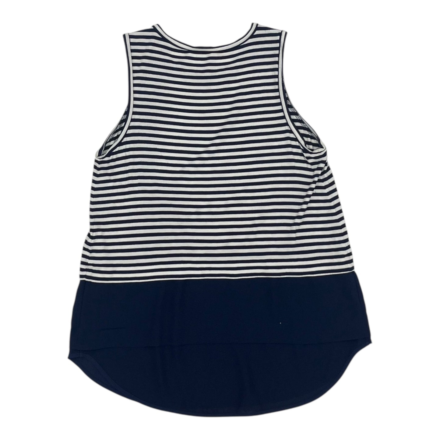 Top Sleeveless Designer By Michael Kors In Blue & Cream, Size:S