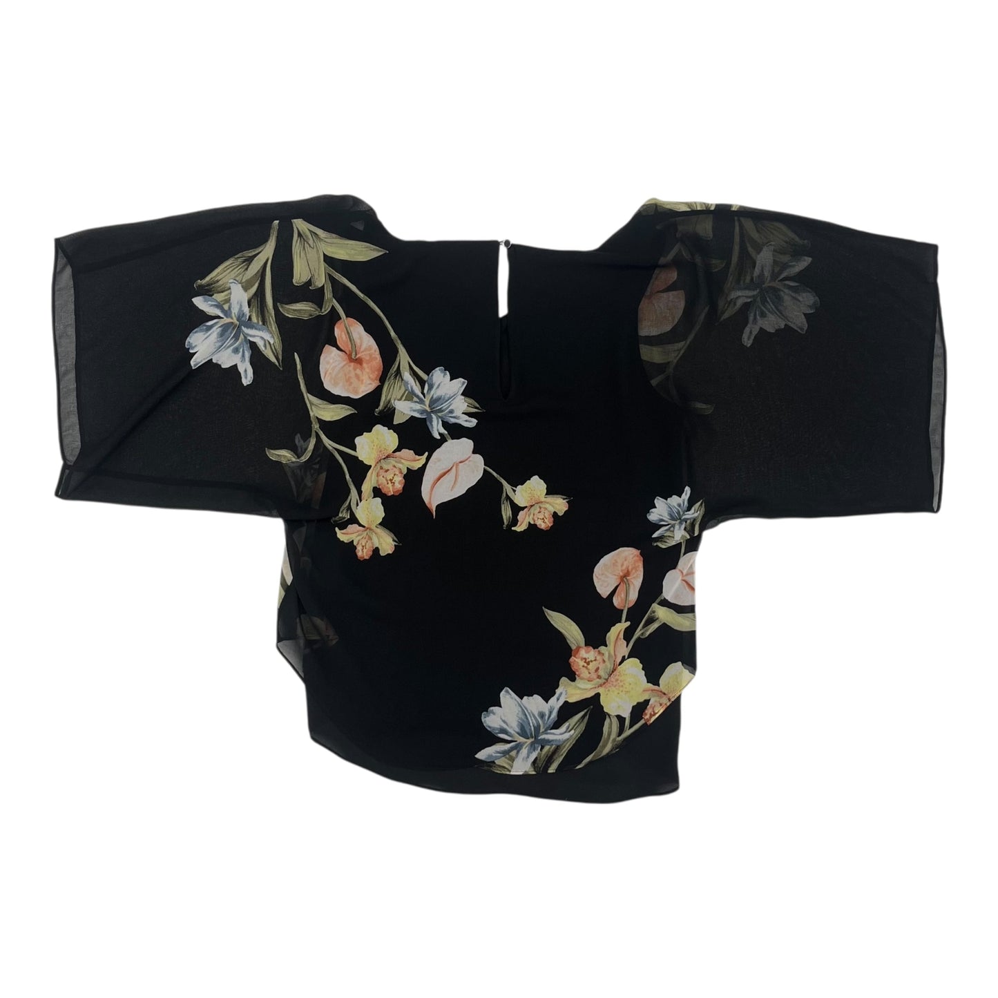 BLOUSE SS by WHITE HOUSE BLACK MARKET in BLACK, Size:XS