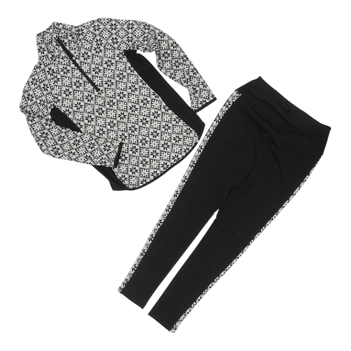 Lounge Set Pants By Talbots In Black & White, Size:S