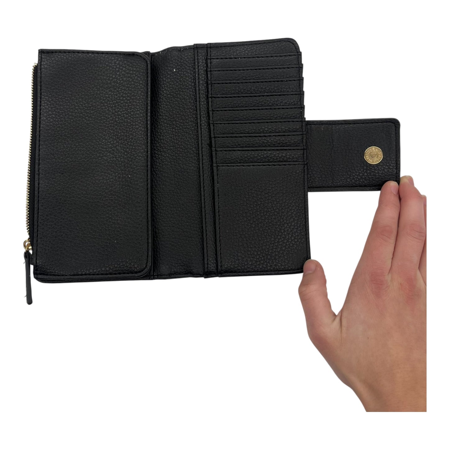 Wallet By Steve Madden In Black, Size:Medium