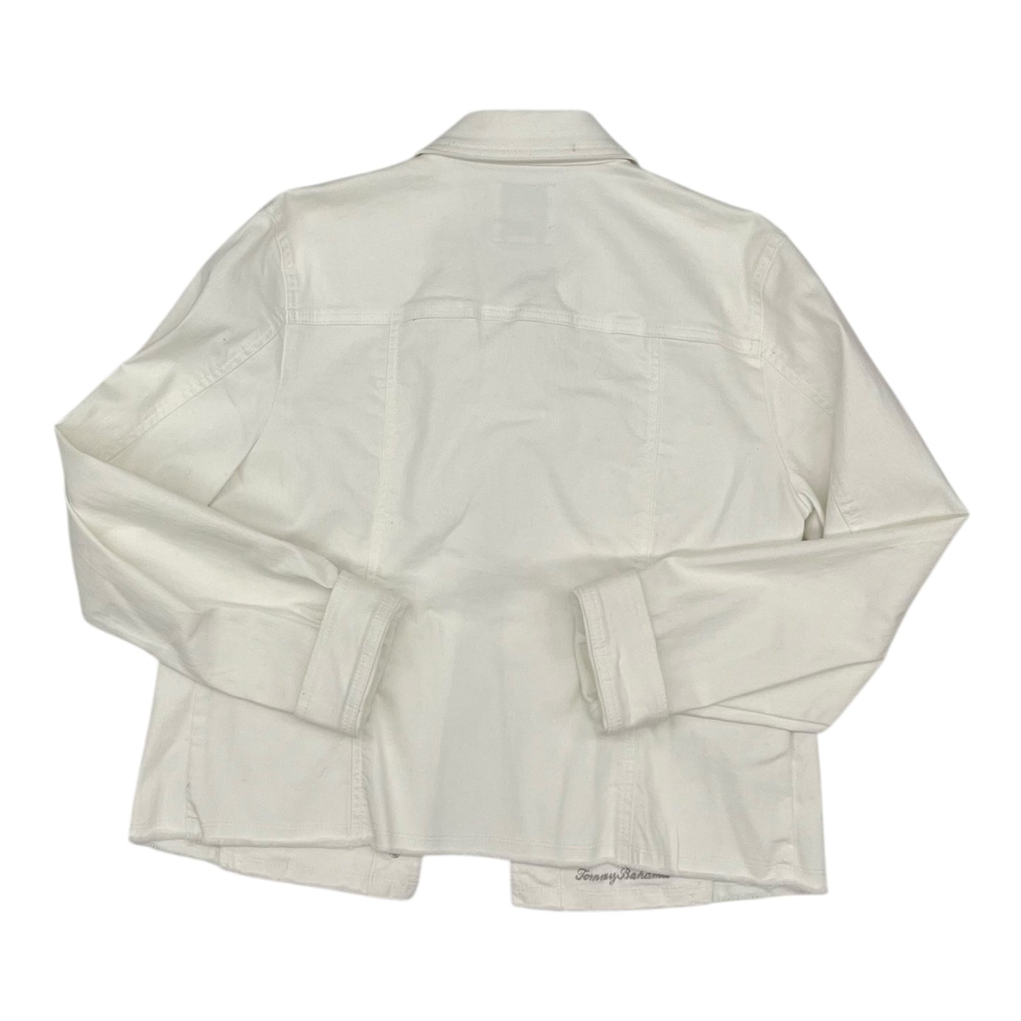 Jacket Denim By Tommy Bahama In White Denim, Size:M