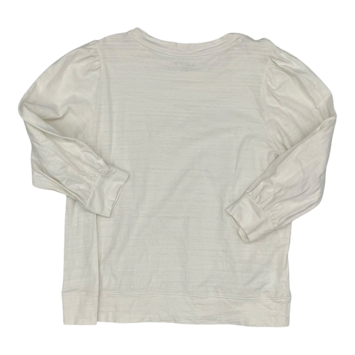 Top Ls Basic By Loft In Cream, Size:Xxl