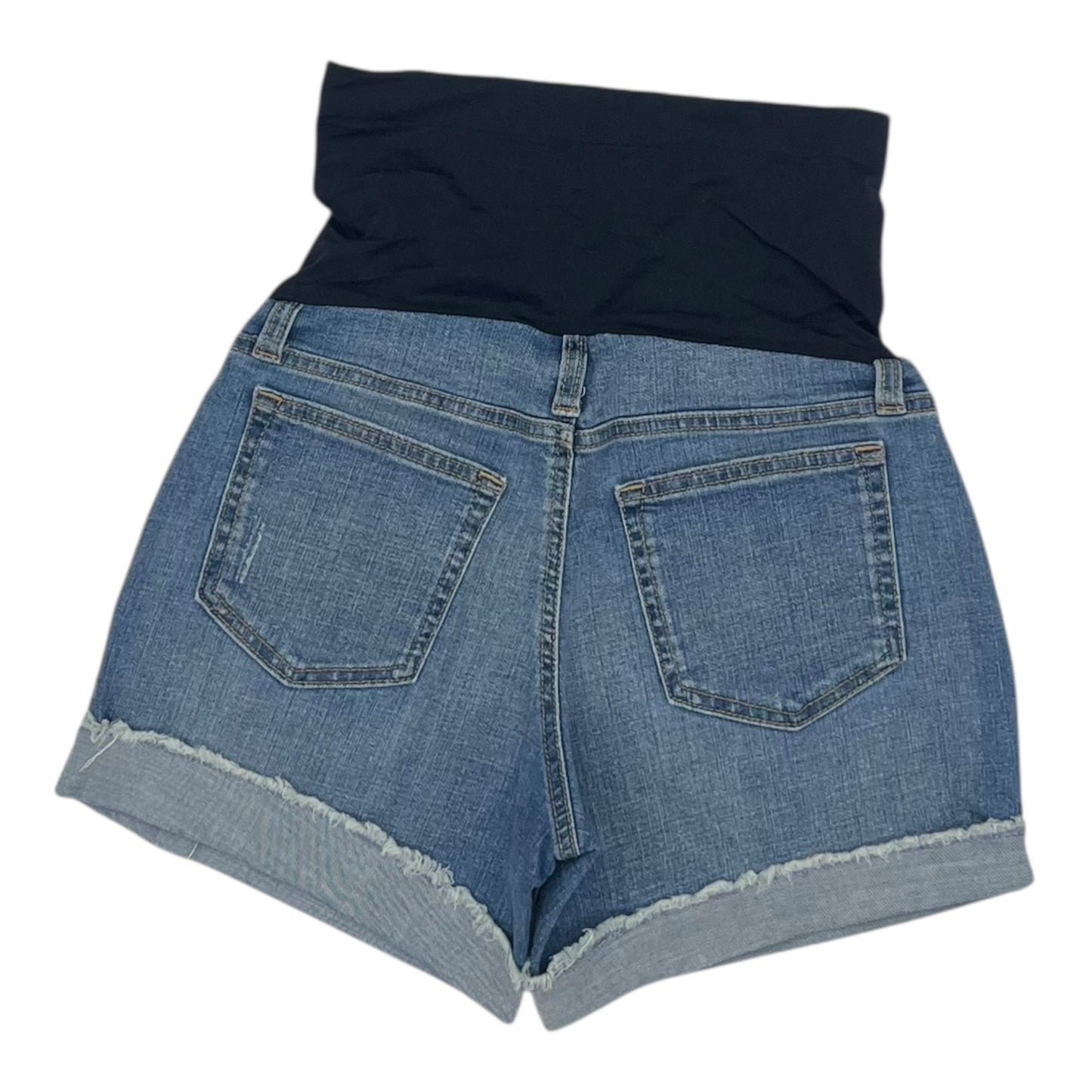MATERNITY SHORTS by A GLOW in BLUE DENIM, Size:2