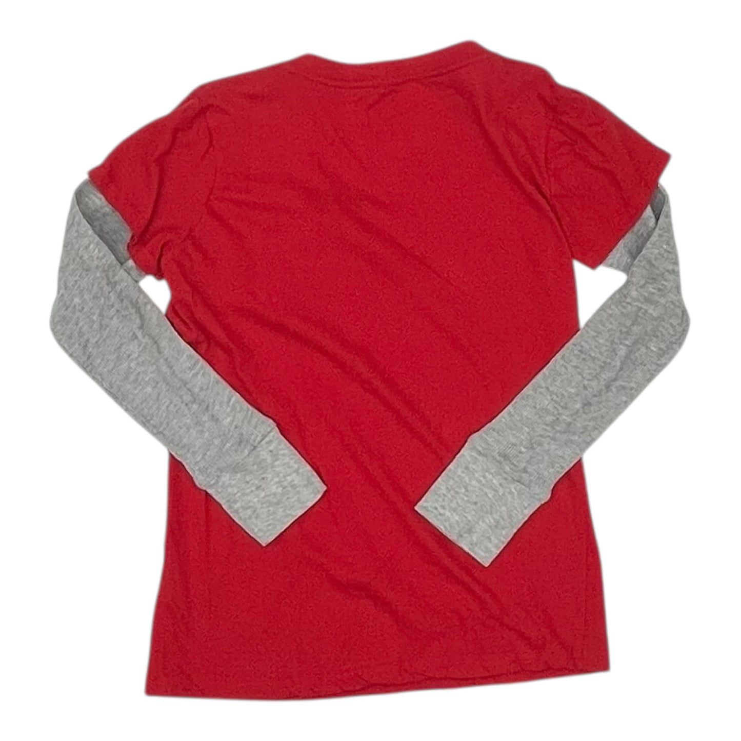 Athletic Top Ls Crewneck By Clothes Mentor In Red, Size:M