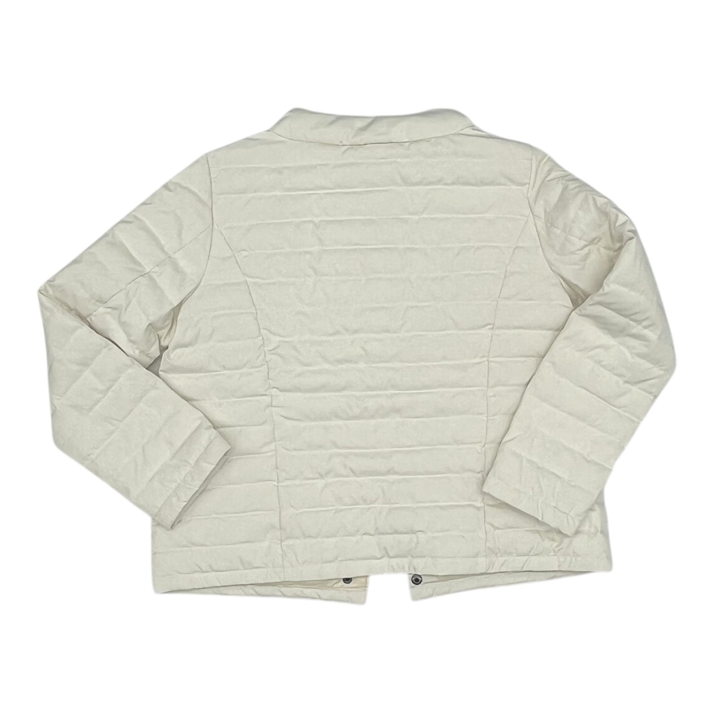 Jacket Puffer & Quilted By Talbots In Cream, Size:M