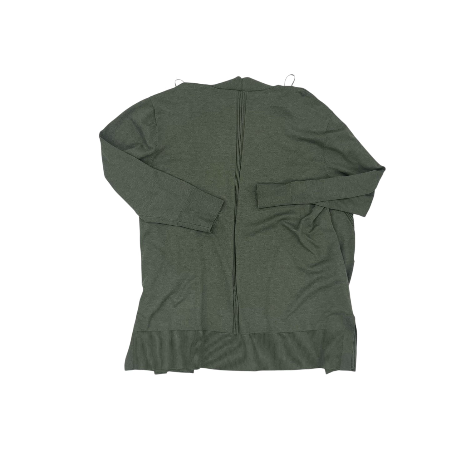 Sweater Cardigan By Terra & Sky In Green, Size:1X