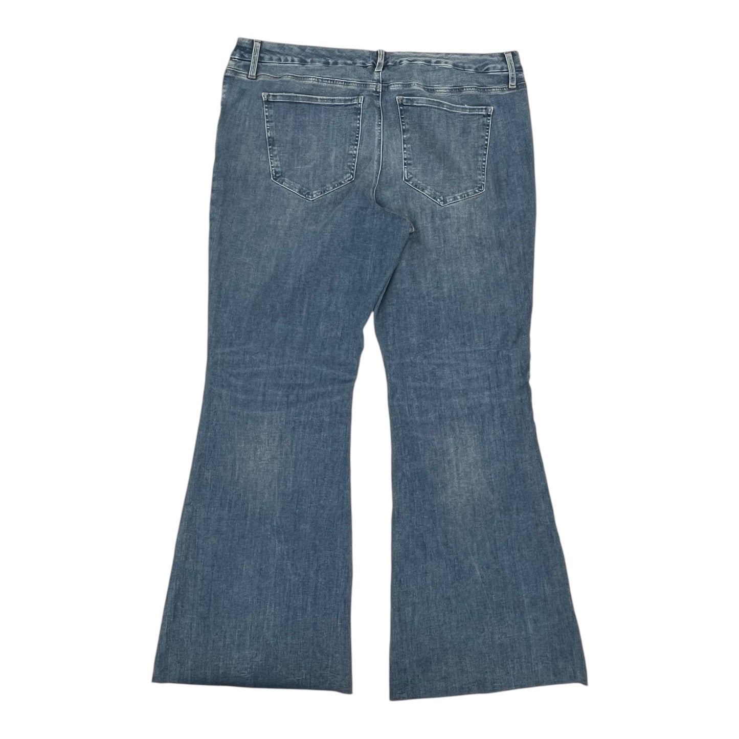 Jeans Flared By Express In Blue Denim, Size:Xl