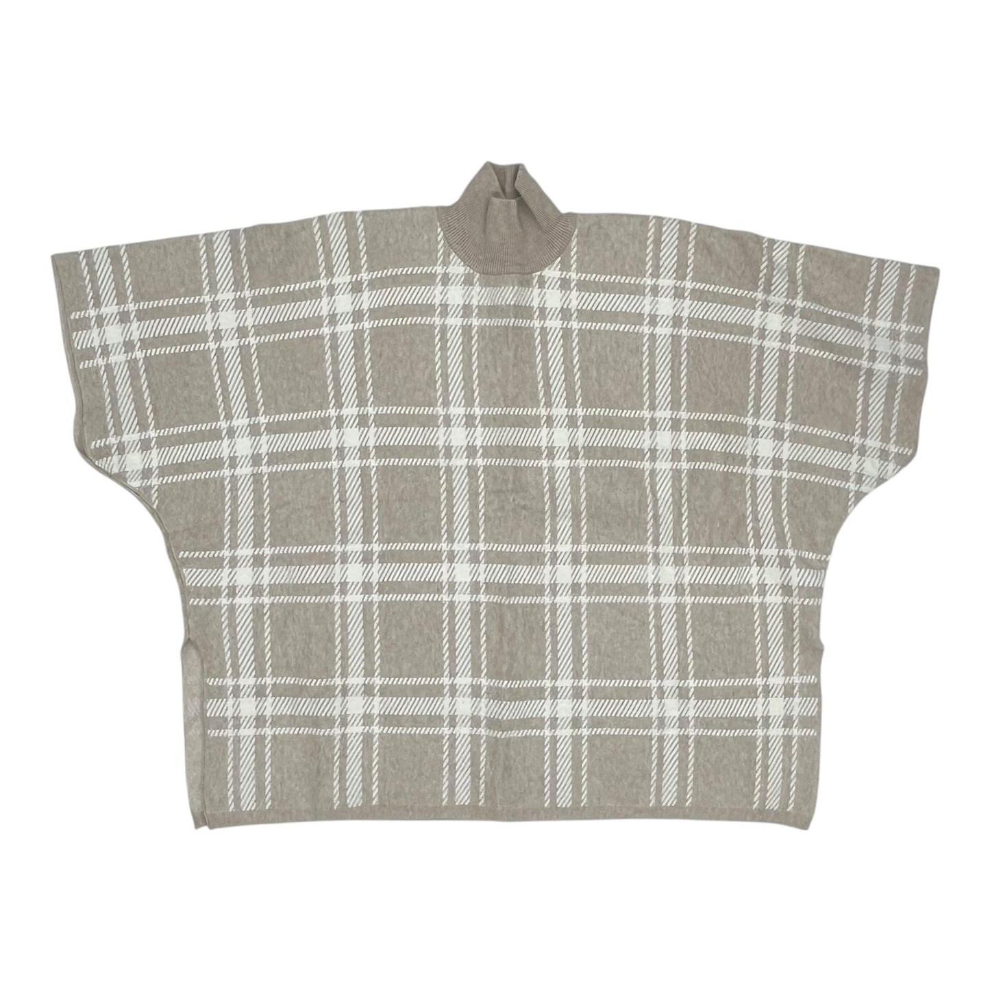 Shawl By Rachel Zoe In Tan & White, Size:Osfm