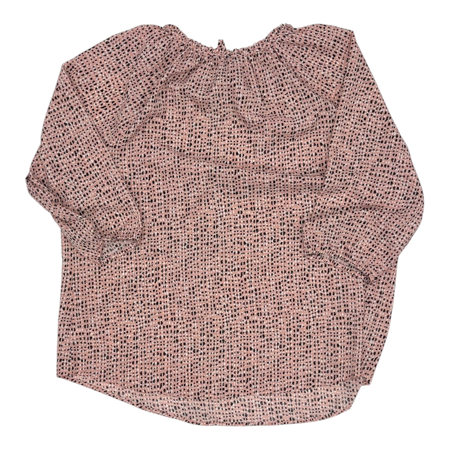 BLOUSE LS by CROFT AND BARROW In PINK, Size: 2X
