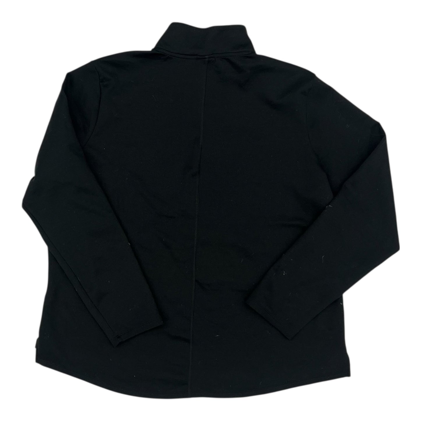 Athletic Top Ls Collar By Nike Apparel In Black, Size:Xxl