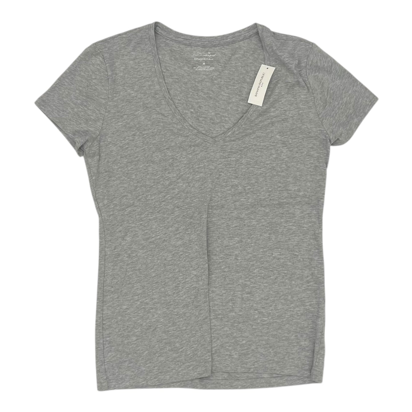 Top Ss Basic By Banana Republic In Grey, Size:M