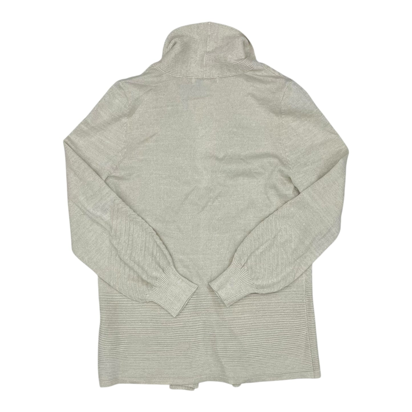 Sweater Cardigan By Liz Claiborne In Tan, Size:M