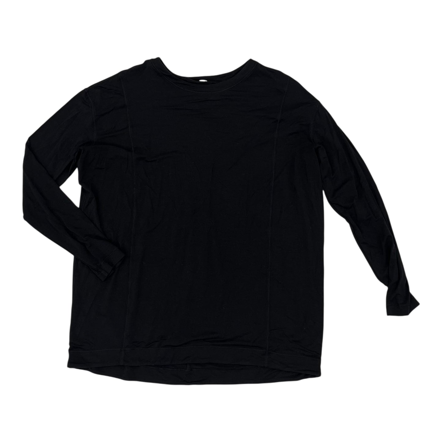 Athletic Top Ls Crewneck By Lululemon In Black, Size:Xl