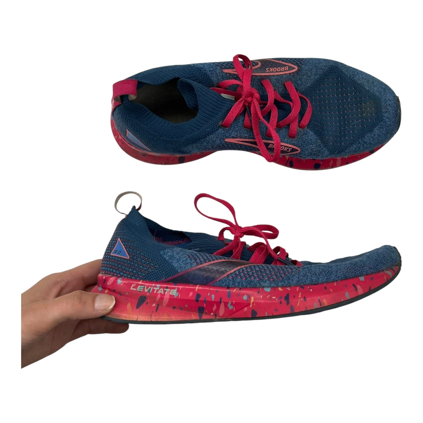 Shoes Athletic By Brooks In Blue, Size:8