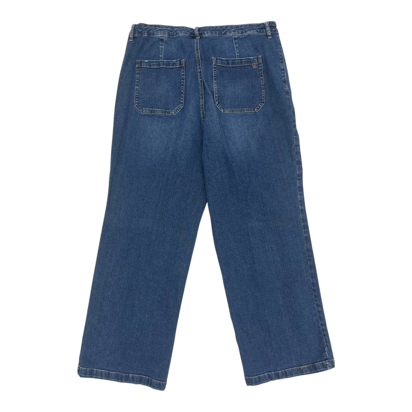 Jeans Wide Leg By Jessica Simpson In Blue Denim, Size:18