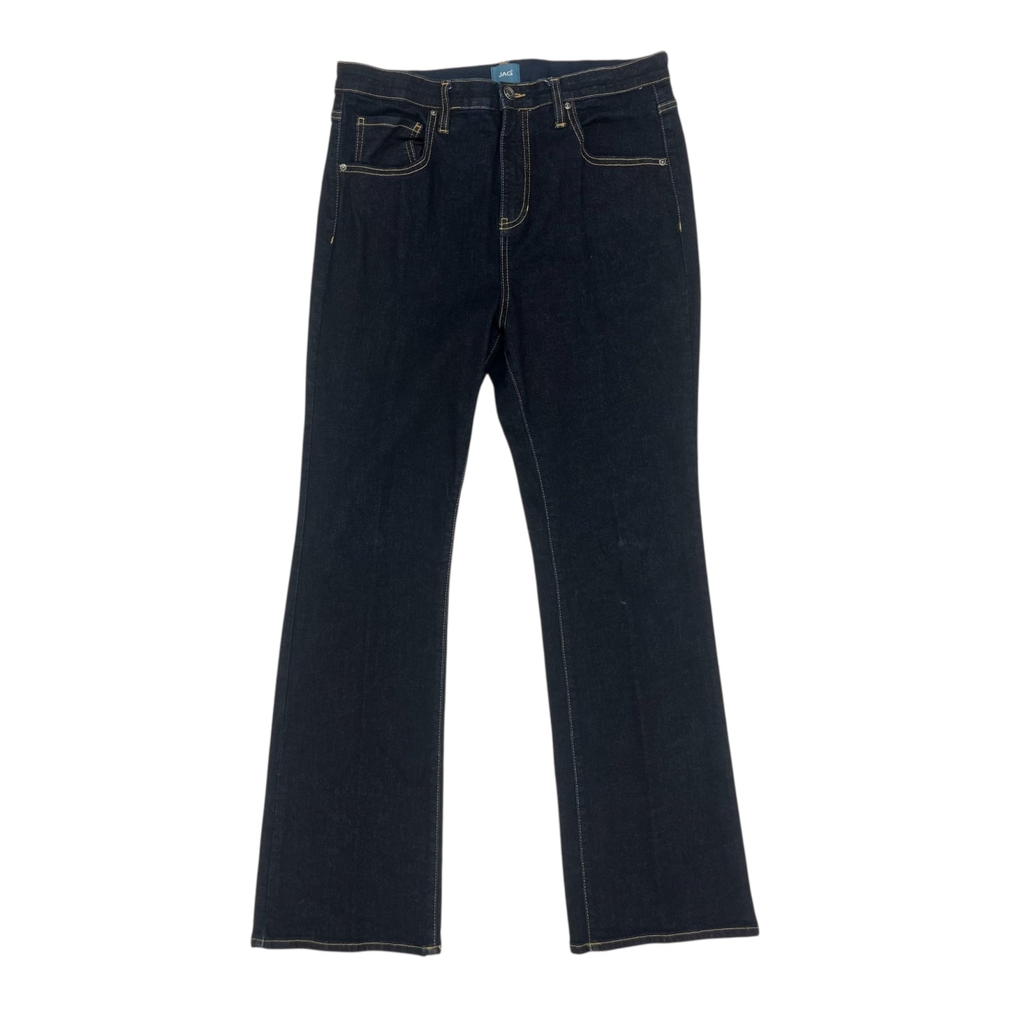 Jeans Boot Cut By Jag In Blue Denim, Size:16